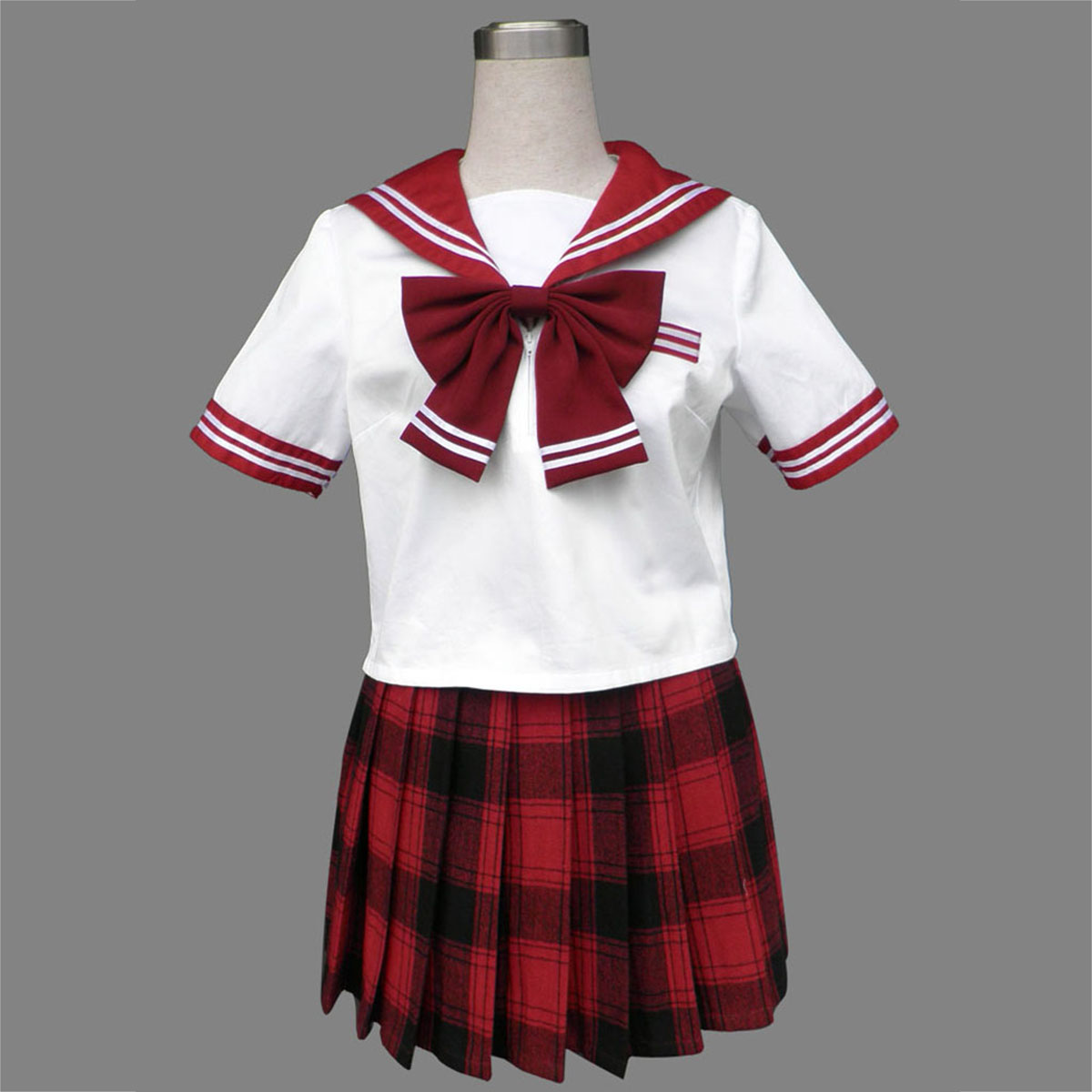 Sailor Uniform 6 Rood Grid Cosplay Kostuums Nederland