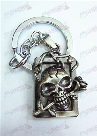 Death Note Accessoires partij licentie-dimensionale schedel hoofdband diamanten sleutelhanger (oude zilveren