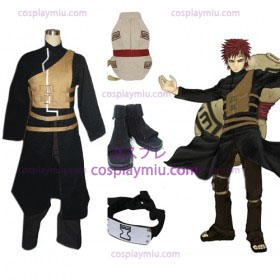 Naruto Shippuden Gaara Cosplay Kostuum en Set accessoires
