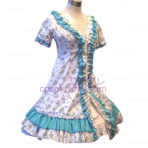 Tuin Style Blauw Broken Flower Dress Lolita Cosplay Kostuums
