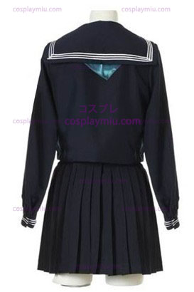 Lange Mouwen Sailor School Uniform Cosplay Kostuum