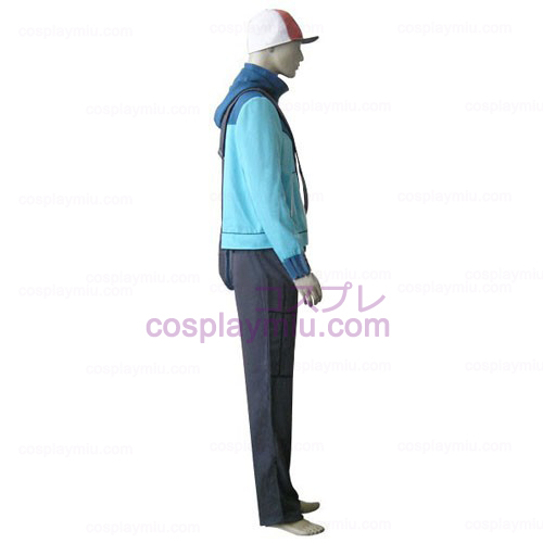 Pokemon Trainer Black Touya Men's Cosplay Kostuum