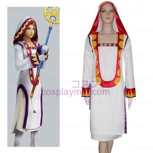 Final Fantasy XII Yuna Witte Magiër Halloween Cosplay Kostuum
