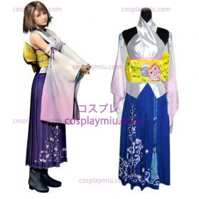 Final Fantasy X Yuna Vrouwen Cosplay Kostuum