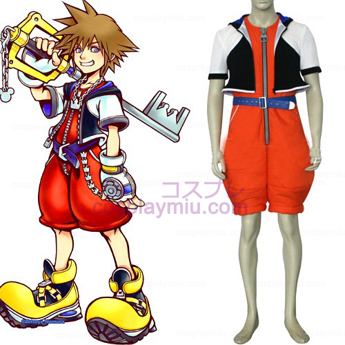 Kingdom Hearts 1 Sora Men's Cosplay Kostuum