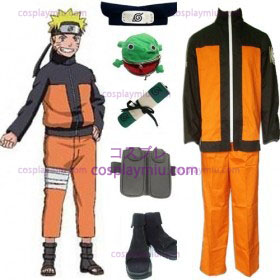 Naruto Shippuden Uzumaki Cosplay Kostuum en Set accessoires