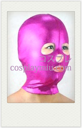 Roze Vrouwelijke Latex Masker met open ogen, neus en mond