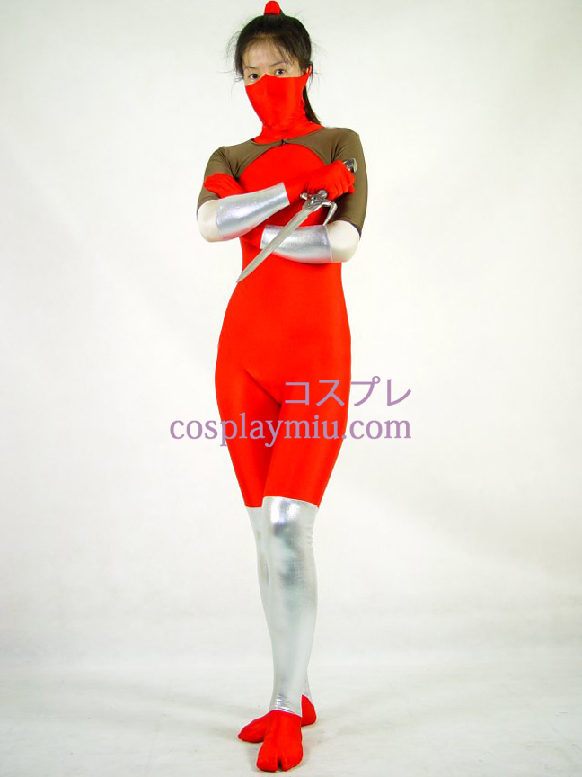 Red Lycra Cosplay Kostuum