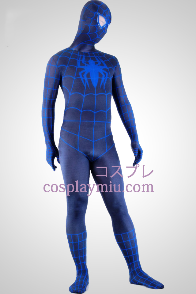 Black And Blue Spiderman Superhero Zentai Kostuums