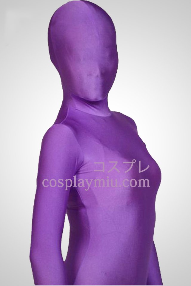 Paarse kleur Full Body Lycra Zentai Kostuums