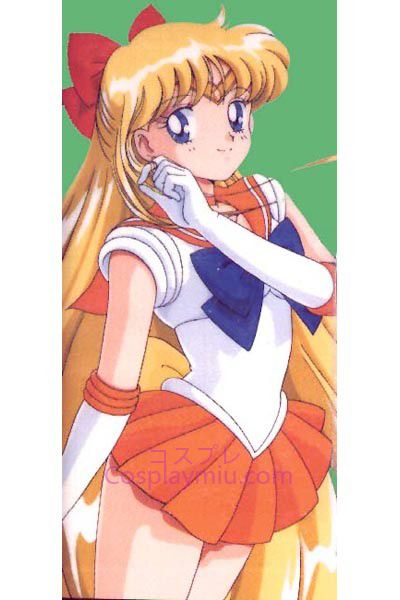 Sailor Moon Aino Minako Sailor Venus Lange Cosplay Pruik