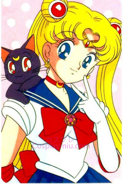Klassieke Sailor Moon Tsukino Usagi Cosplay Pruik
