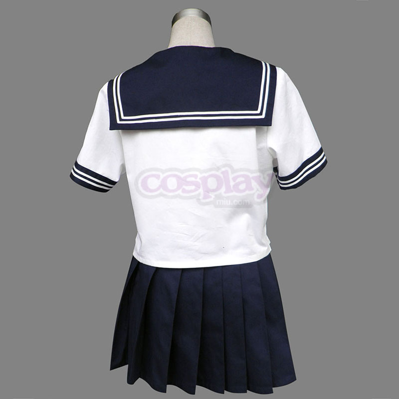 Royal Blauw Short Sleeves Sailor Uniform 8 Cosplay Kostuums Nederland