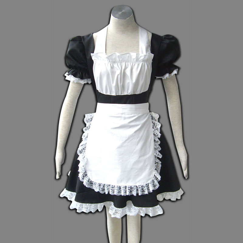Maid Uniform 2 Zwart Winged Angle Cosplay Kostuums Nederland