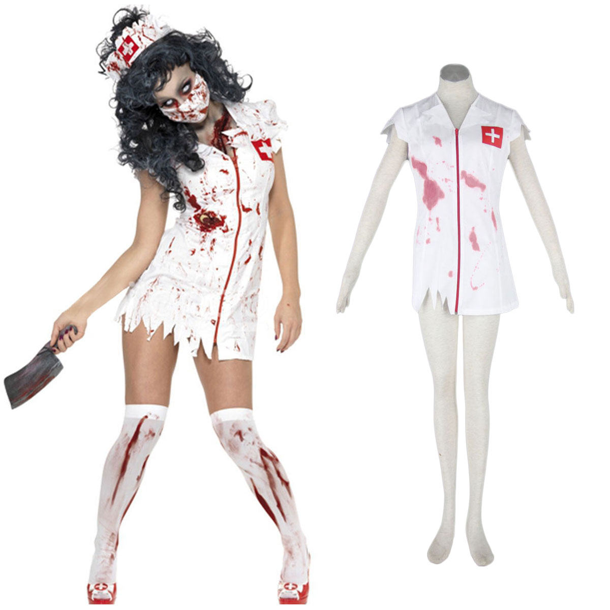 Halloween Cultuur Zombie Burst Blood Verpleegkundigen 1 Cosplay Kostuums Nederland