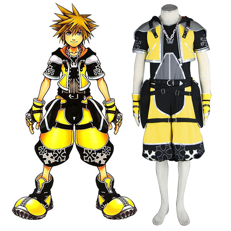 Kingdom Hearts Sora 3 Geel Cosplay Kostuums Nederland