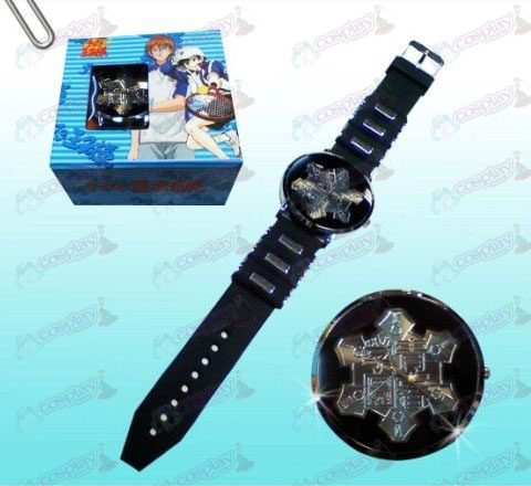 De Prince of Tennis Accessoires Seigaku logo zwarte horloges