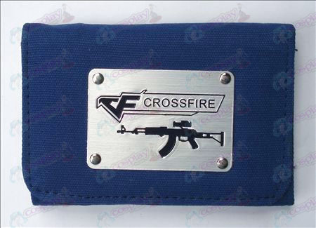 CrossFire Accessoires Wit Canvas Wallet (Blue)