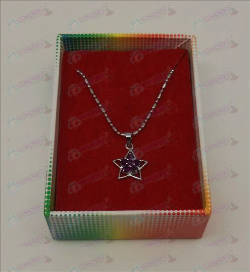 Lucky Star Accessoires Diamond Necklace (Paars)
