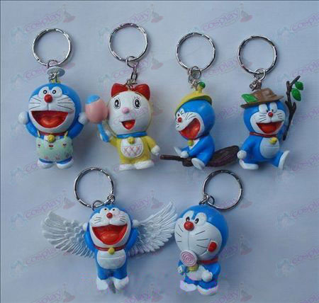 6 Doraemon pop sleutelhanger