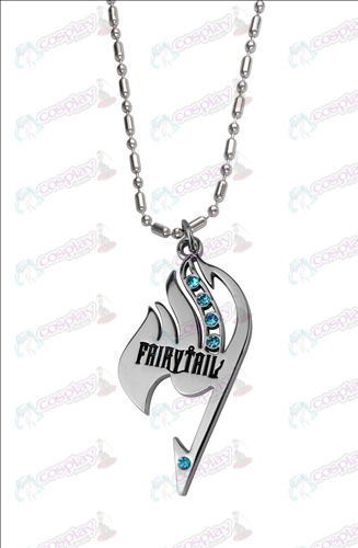 Fairy Tail met diamanten halsketting (Blue Diamond)
