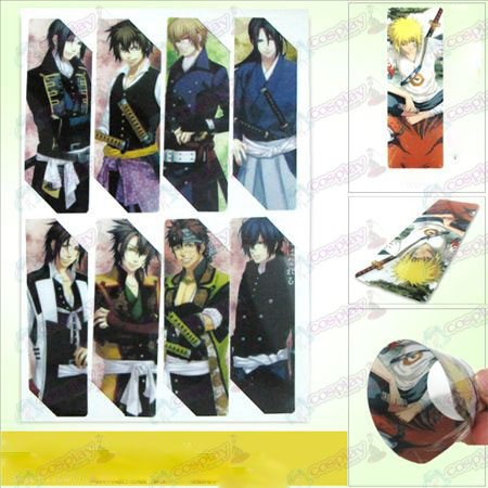 SQ004-Hakuouki Accessoires anime big bookmarks (5-versie van de prijs)