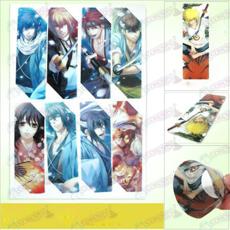 SQ003-Hakuouki Accessoires anime big bookmarks (5-versie van de prijs)