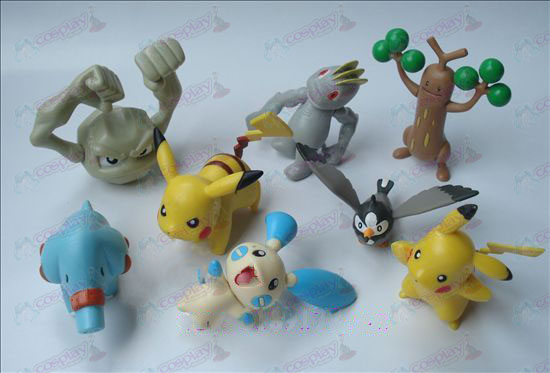 Genuine acht Pokemon Accessoires (7-9cm) Doll