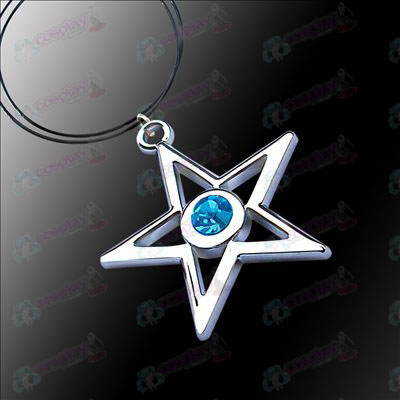 Gebrek Rock Shooter Accessoires pentagram ketting (blauw)
