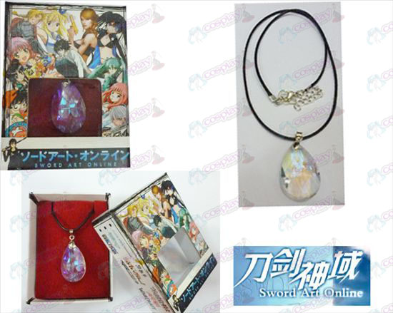Sword Art Online Accessoires Yui White Crystal Heart Ketting Box