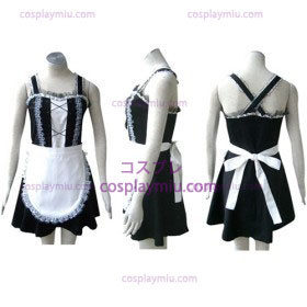 Zwarte Gothic Lolita cosplay kostuum