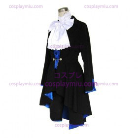 Kuroshitsuji Ciel Phantomhive Black & Blue Lolita Cosplay Kostuum