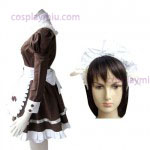 Brown Gothic Lolita Cosplay Kostuum