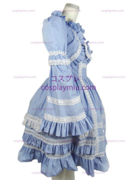 Lolita cosplay kostuum (lichtblauw)