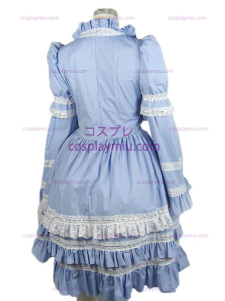 Lolita cosplay kostuum (lichtblauw)