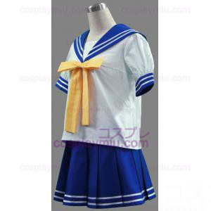 Lucky Star Sakura School Girl Summer School Uniform Cosplay Kostuum