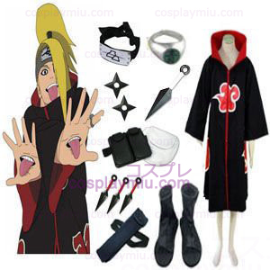 Naruto Akatsuki Deidara & Team Akatsuki Cosplay Kostuum