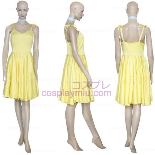 Neon Genesis Evangelion Asuka Yellow Dress Halloween Cosplay