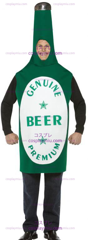 Groen Bier Fles Kostuum