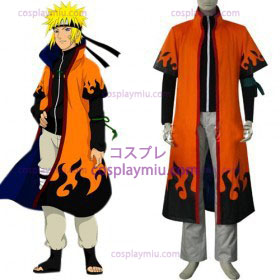 Naruto Uzumaki Naruto 6de Hokage Cosplay Kostuum