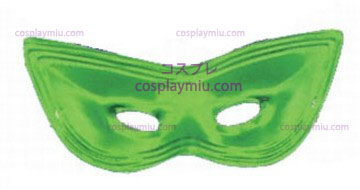 Harlequin masker, Satin, Green