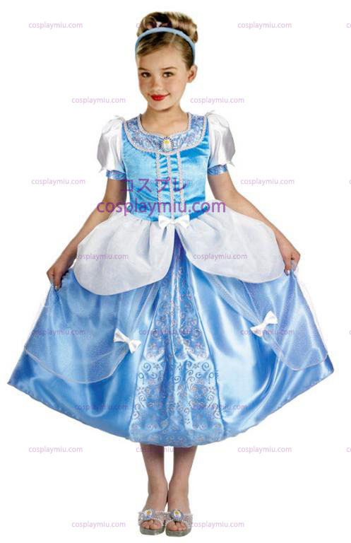 Cinderella Deluxe Childrens Halloween Costume in Grootte (4-6x)