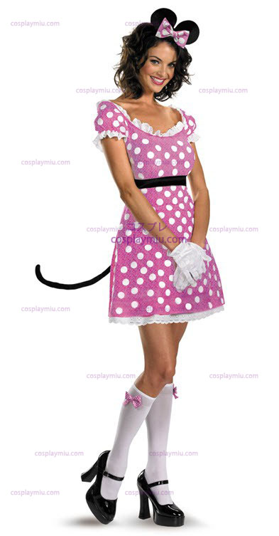 Disney Clubhouse Roze Minnie Mouse Adult Kostuum