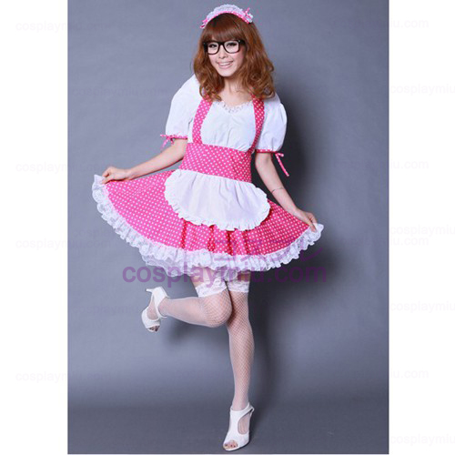 K-ON Roze Cosplay Maid Kostuums