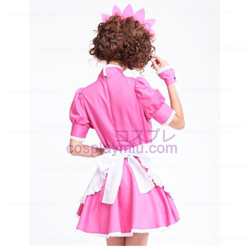 Lolita Cosplay kostuum / Perzik Roze Barbie Doll Maid Kostuums