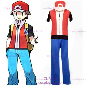 Pokemon Ash Ketchum Men's Cosplay Kostuum