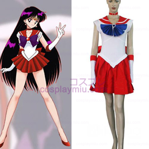 Sailor Moon Sailor Mars Raye Hino Halloween Cosplay Kostuum