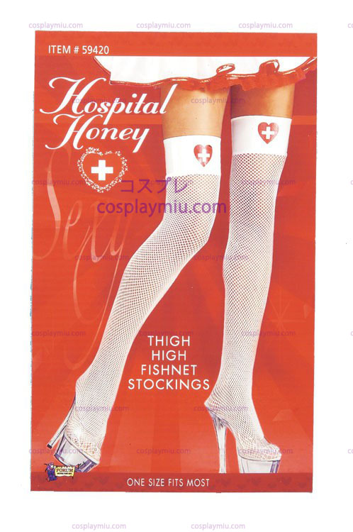 Verpleegster Fishnet Thigh Highs