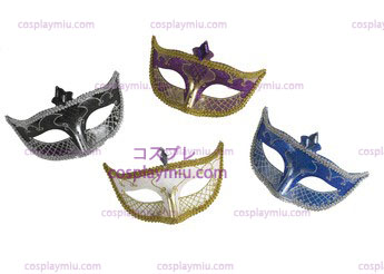 Carnaval Masker Geen Feather Black