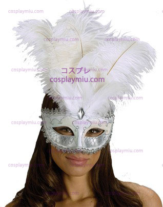 Carnaval Masker Grote Veer Wt / Sv